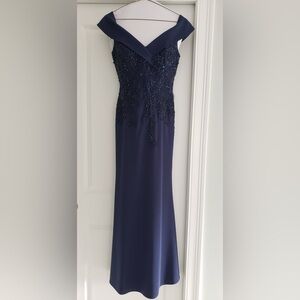Montage by Mon Cheri Midnight Blue Maxi Dress